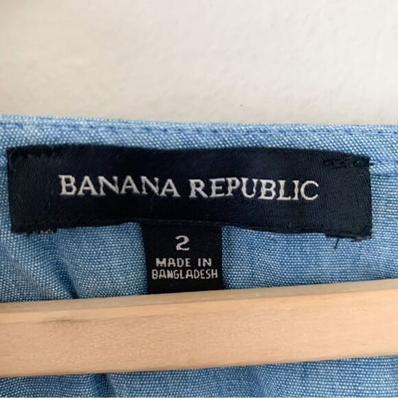 Banana Republic Cap Sleeve Chambray Minidress - Picture 6 of 8